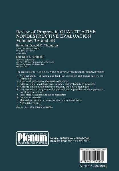 Produktbild: Review of Progress in Quantitative Nondestructive Evaluation