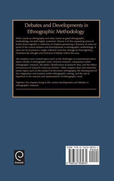 Produktbild: Debates and Developments in Ethonographic Methodology