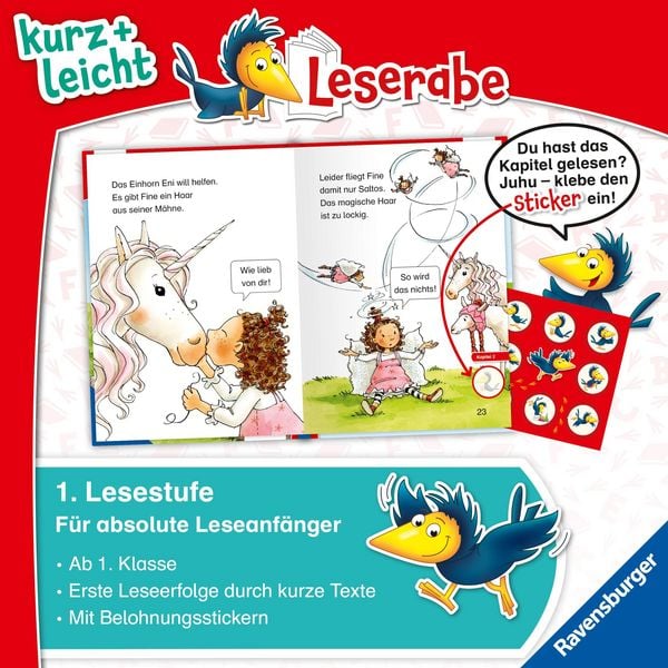 Produktbild: Leserabe 1. Lesestufe Kurz und leicht - Magische Fl&uuml;gel f&uuml;r Fee Fine