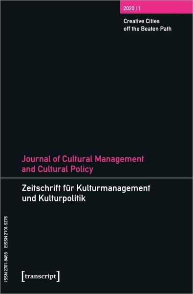 Produktbild: Journal of Cultural Management and Cultural Policy/Zeitschrift f&uuml;r Kulturmanagement und Kulturpolitik