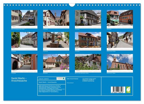 Produktbild: Sankt Martin - Ansichtssache (Wandkalender 2026 DIN A3 quer), CALVENDO Monatskalender