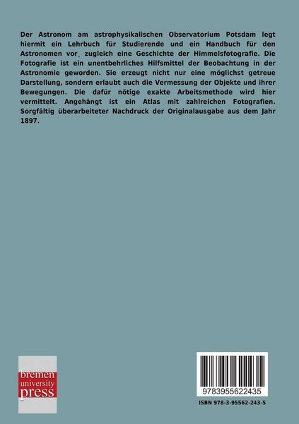 Produktbild: Die Photographie der Gestirne