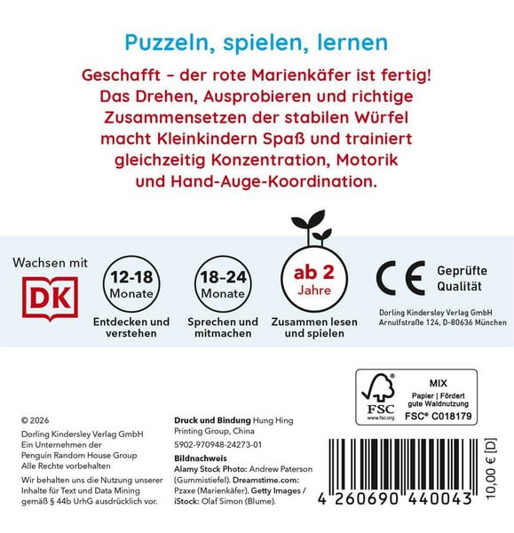 Produktbild: Erstes Lernen W&uuml;rfelpuzzle. Farben