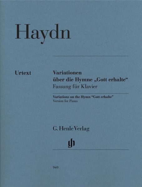 Produktbild: Joseph Haydn - Variationen &uuml;ber die Hymne "Gott erhalte", Fassung f&uuml;r Klavier
