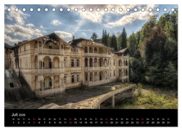 Produktbild: Verlassene Orte im Harz (Tischkalender 2026 DIN A5 quer), CALVENDO Monatskalender