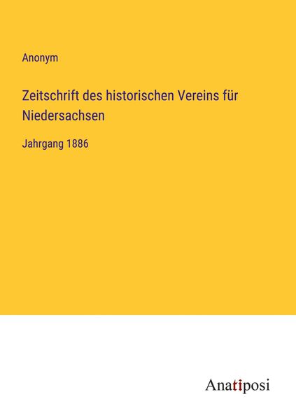 Produktbild: Zeitschrift des historischen Vereins f&uuml;r Niedersachsen
