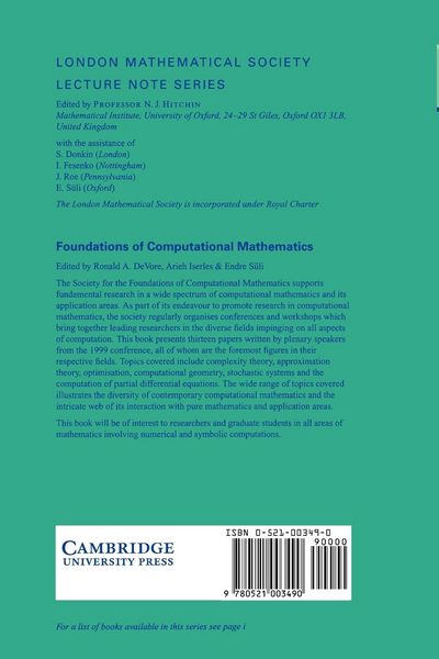 Produktbild: Foundations of Computational Mathematics