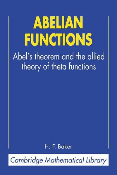 Produktbild: Abelian Functions