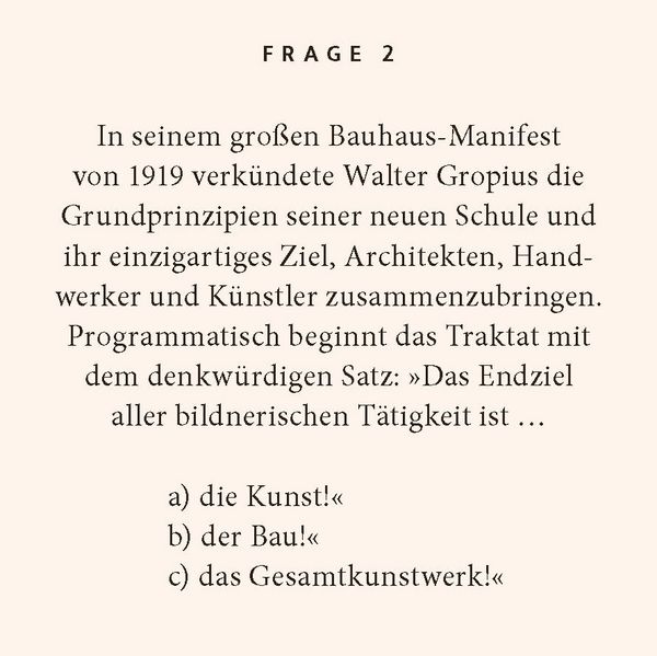 Produktbild: Bauhaus-Quiz