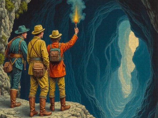Produktbild: CALVENDO Puzzle Reise zum Mittelpunkt der Erde | 1000 Teile Lege-Gr&ouml;&szlig;e 64x48cm Foto-Puzzle f&uuml;r gl&uuml;ckliche Stunden