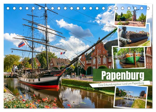 Rund um Papenburg (Tischkalender 2024 DIN A5 quer), CALVENDO Monatskalender