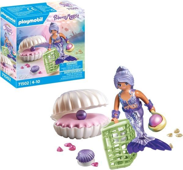 PLAYMOBIL 71502 - Princess Magic - Meerjungfrau mit Perlmuschel