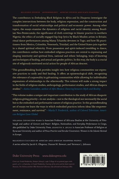 Produktbild: Embodying Black Religions in Africa and Its Diasporas