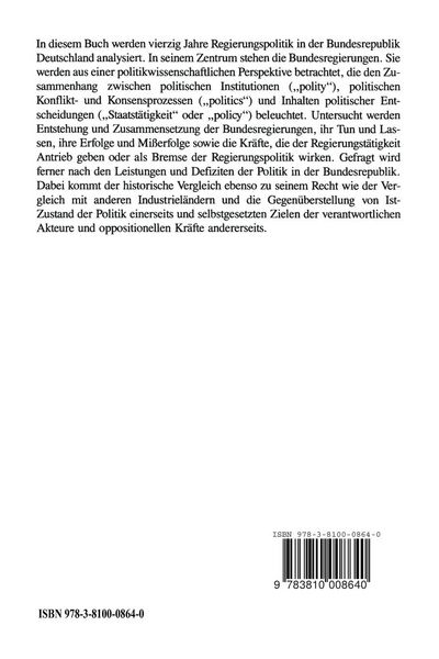 Produktbild: Regieren in der Bundesrepublik Deutschland