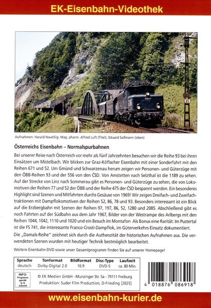 Produktbild: &Ouml;sterreichs Eisenbahn - Teil 1: Normalspuren