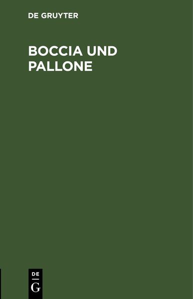 Produktbild: Boccia und Pallone