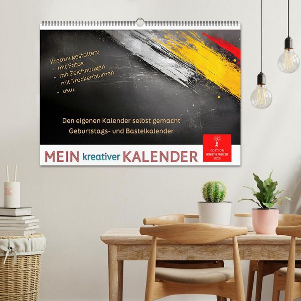 Produktbild: Mein kreativer Kalender (Wandkalender 2026 DIN A2 quer), CALVENDO Monatskalender
