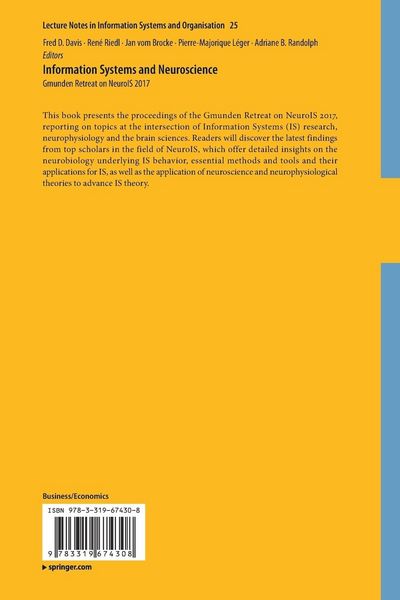 Produktbild: Information Systems and Neuroscience
