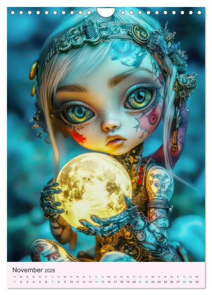 Produktbild: Steampunk Puppen &ndash; Zauberhafte Puppenfiguren (Wandkalender 2026 DIN A4 hoch), CALVENDO Monatskalender
