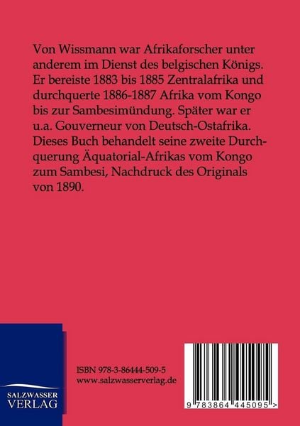 Produktbild: Meine zweite Durchquerung &Auml;quatorial-Afrikas vom Kongo zum Sambesi