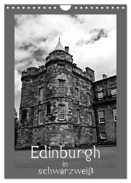Produktbild: Edinburgh in schwarzwei&szlig; (Wandkalender 2026 DIN A4 hoch), CALVENDO Monatskalender