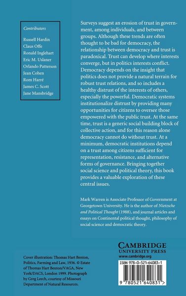 Produktbild: Democracy and Trust