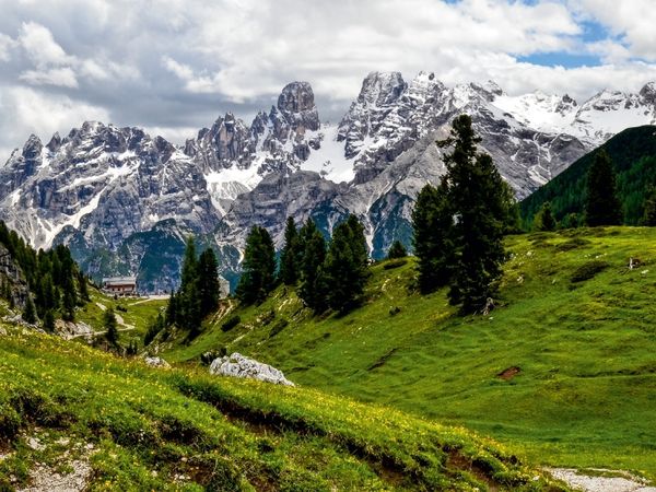 Produktbild: D&uuml;rrensteinh&uuml;tte vor Monte Cristallo (Puzzle)