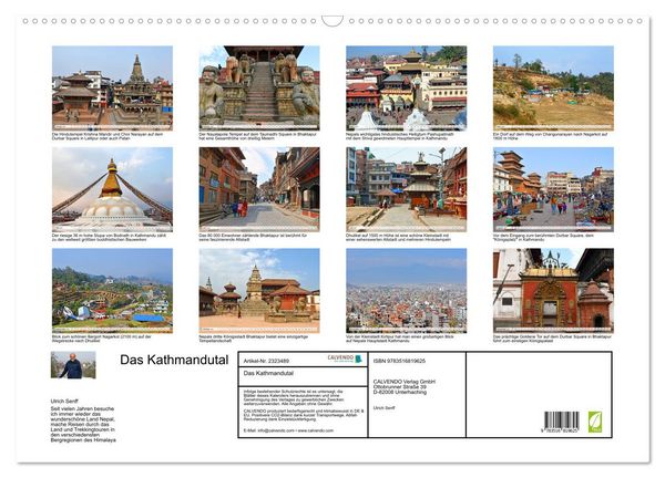 Produktbild: Das Kathmandutal (Wandkalender 2027 DIN A2 quer), CALVENDO Monatskalender