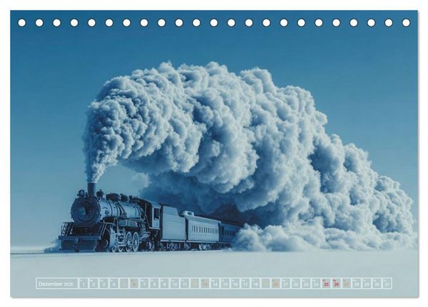 Produktbild: Stahlgiganten unter Dampf (Tischkalender 2026 DIN A5 quer), CALVENDO Monatskalender