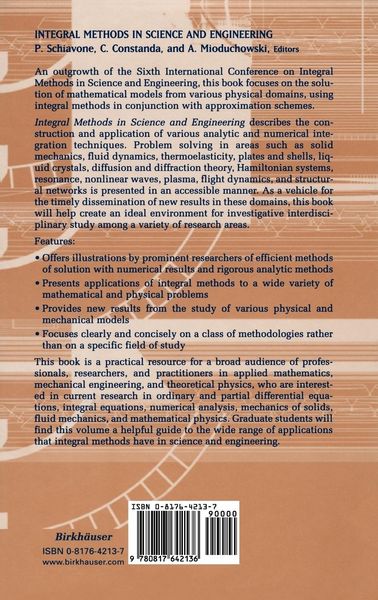 Produktbild: Integral Methods in Science and Engineering