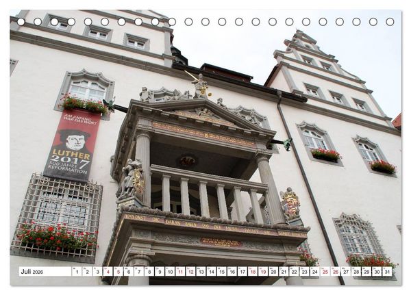 Produktbild: Die Lutherstadt Wittenberg (Tischkalender 2026 DIN A5 quer), CALVENDO Monatskalender