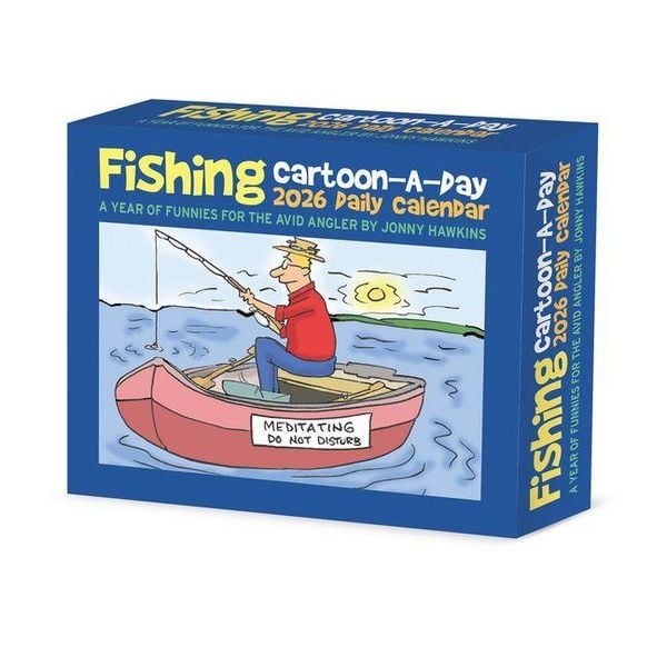 Produktbild: Fishing Cartoon-A-Day by Jonny Hawkins 2026 Box Calendar