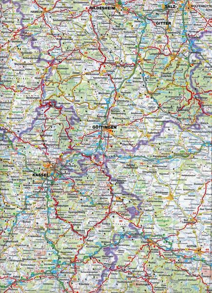 Produktbild: Strassenkarte Deutschland Nord