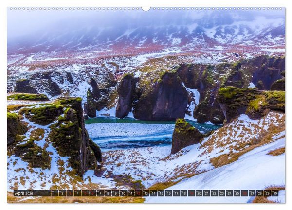 Produktbild: ISLAND Ein fantastisches Erlebnis (hochwertiger Premium Wandkalender 2026 DIN A2 quer), Kunstdruck in Hochglanz
