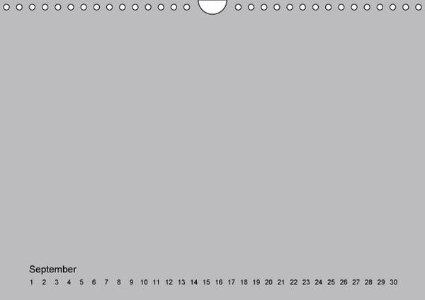 Produktbild: Geburtstags - Bastelkalender - Grau (Wandkalender immerw&auml;hrend DIN A4 quer)