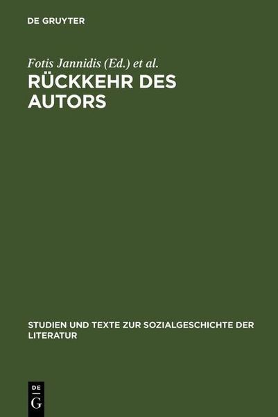 Produktbild: R&uuml;ckkehr des Autors