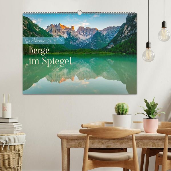 Produktbild: Alpenseen - Berge im Spiegel (Wandkalender 2027 DIN A2 quer), CALVENDO Monatskalender