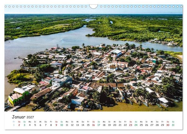 Produktbild: Mexico von oben (Wandkalender 2027 DIN A3 quer), CALVENDO Monatskalender
