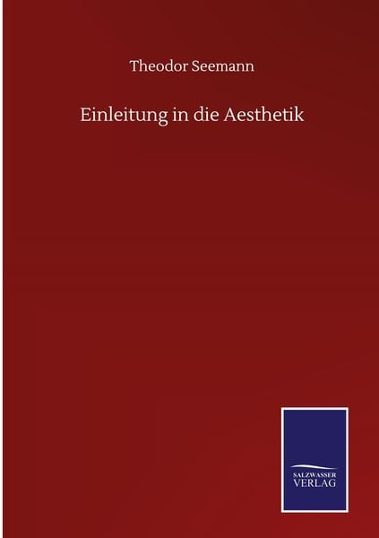 Produktbild: Einleitung in die Aesthetik