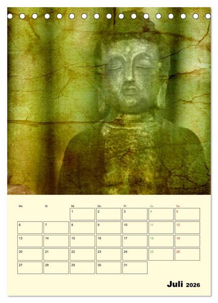 Produktbild: Buddhismus (Tischkalender 2026 DIN A5 hoch), CALVENDO Monatskalender