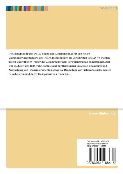 Produktbild: Das Wertminderungsmodell des IFRS 9 im Vergleich zum IAS 39