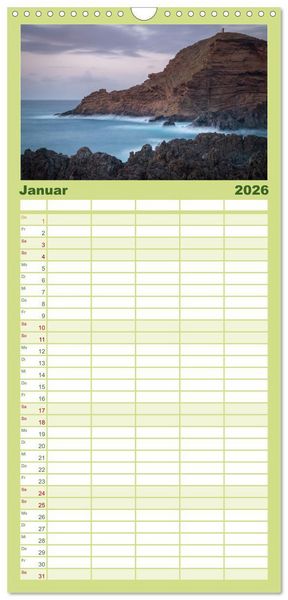 Produktbild: Familienplaner 2026 - Madeira - Paradies im Atlantik mit 5 Spalten (Wandkalender, 21 x 45 cm) CALVENDO