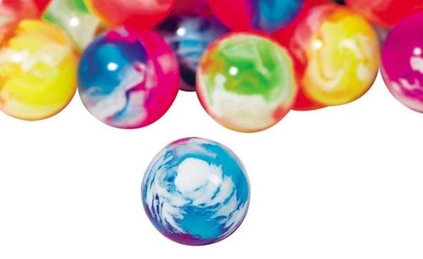 Goki 16055 - Flummy bunt marmoriert, bunt marmoriert 2,5 cm