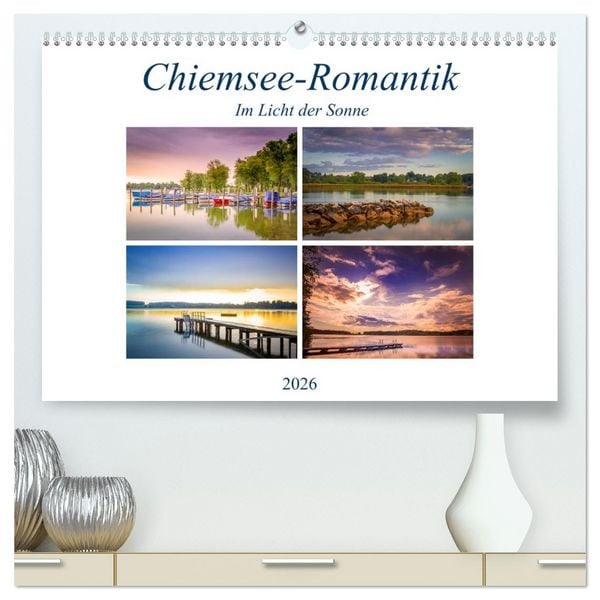 Produktbild: Chiemsee-Romantik (hochwertiger Premium Wandkalender 2026 DIN A2 quer), Kunstdruck in Hochglanz