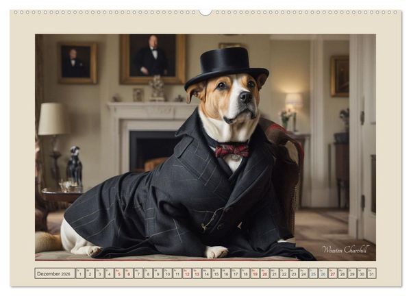 Produktbild: Historische Hundetage (hochwertiger Premium Wandkalender 2026 DIN A2 quer), Kunstdruck in Hochglanz