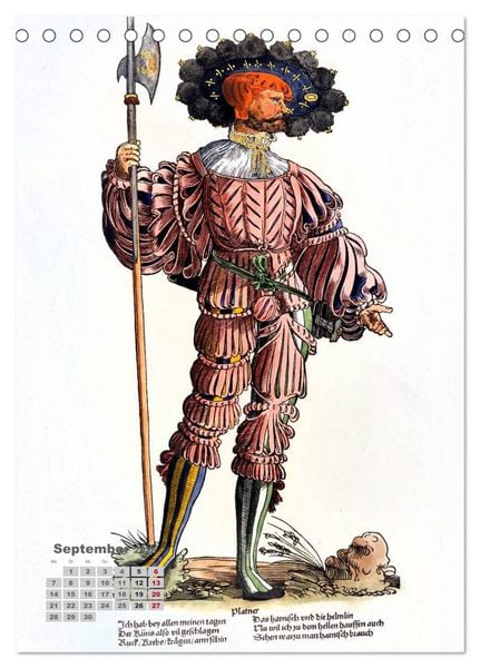 Produktbild: Landsknechte und Soldaten: Historische Uniformen (Tischkalender 2026 DIN A5 hoch), CALVENDO Monatskalender