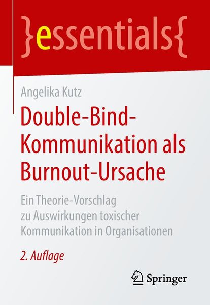Produktbild: Double-Bind-Kommunikation als Burnout-Ursache