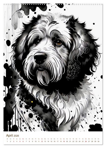 Produktbild: Der Labradoodle (Wandkalender 2026 DIN A2 hoch), CALVENDO Monatskalender