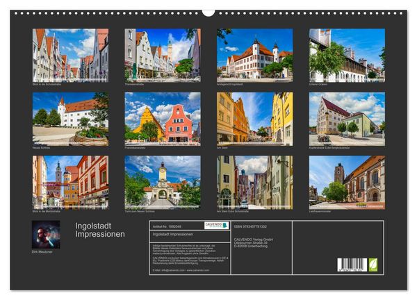 Produktbild: Ingolstadt Impressionen (Wandkalender 2026 DIN A2 quer), CALVENDO Monatskalender