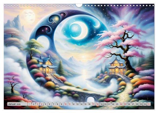 Produktbild: Mondsichelzauber Eine Reise durch die Natur (Wandkalender 2026 DIN A3 quer), CALVENDO Monatskalender